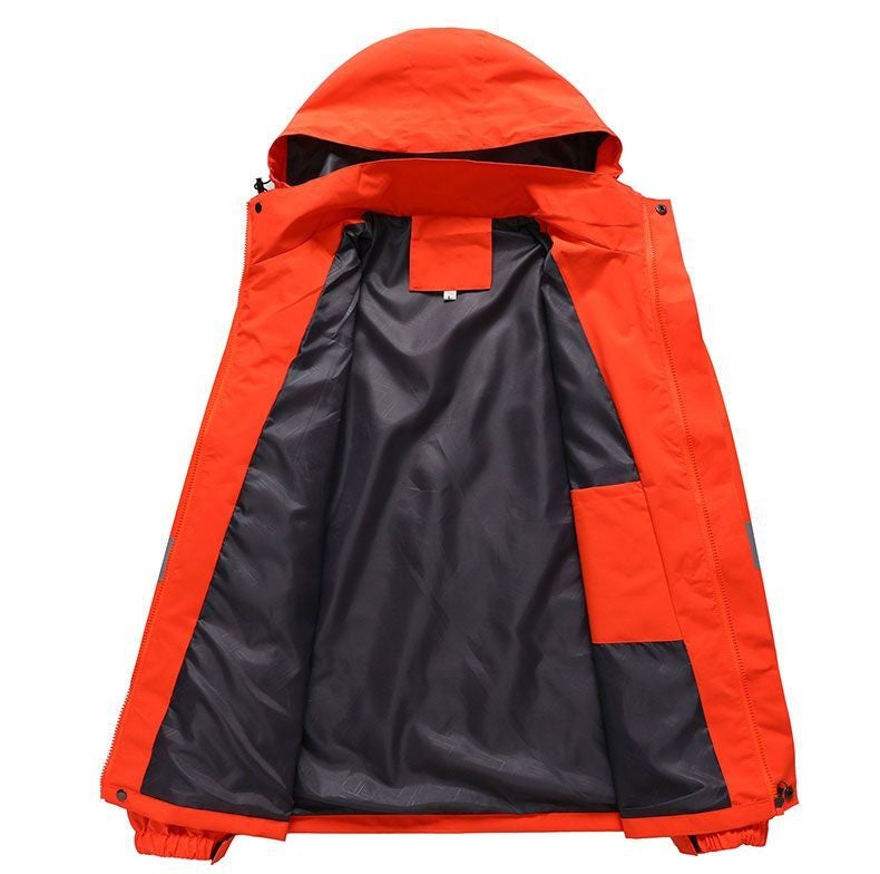 Jaqueta masculina de trabalho, roupa para construção civil, roupa de construção, roupa para trabalho ao ar livre, corta-vento, impermeável, faixa refletiva