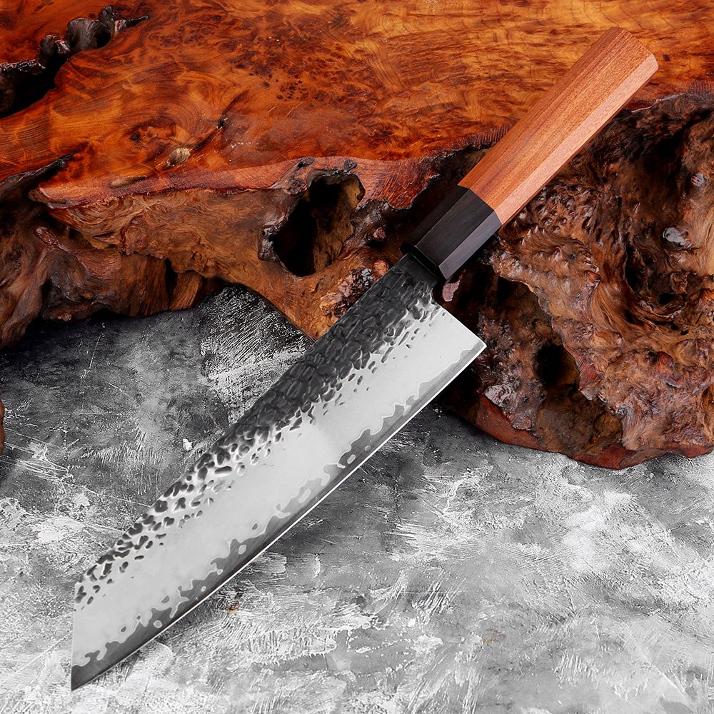 1-7 PCS Knife Set,Professional 3-Layer Composite Steel Kitchen Knives Set,Ultra Sharp Japanese Chef Knife with Octagonal Handle