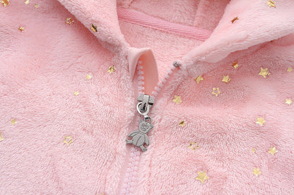 Newborn Baby Clothes Flannel Autumn Winter Baby Boys Girls Rompers Cartoon Newborn Bodysuit Soft Warm Jumpsuit for Babies 0-12M