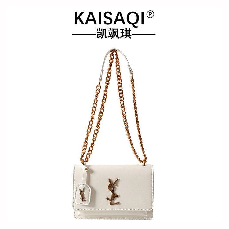 High quality women's bag crossbody bag large capacity texture single shoulder small square bag chain commuting phone bag
