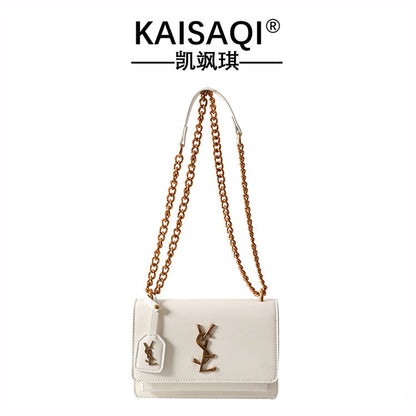 High quality women's bag crossbody bag large capacity texture single shoulder small square bag chain commuting phone bag