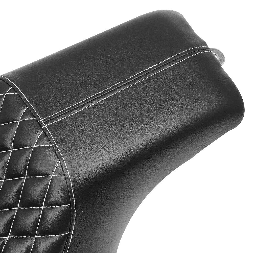 Banco Duplo Dianteiro Traseiro Preto para Piloto e Passageiro para Motocicleta Harley Sportster XL883 1200 Custom 72 48 2004-2016