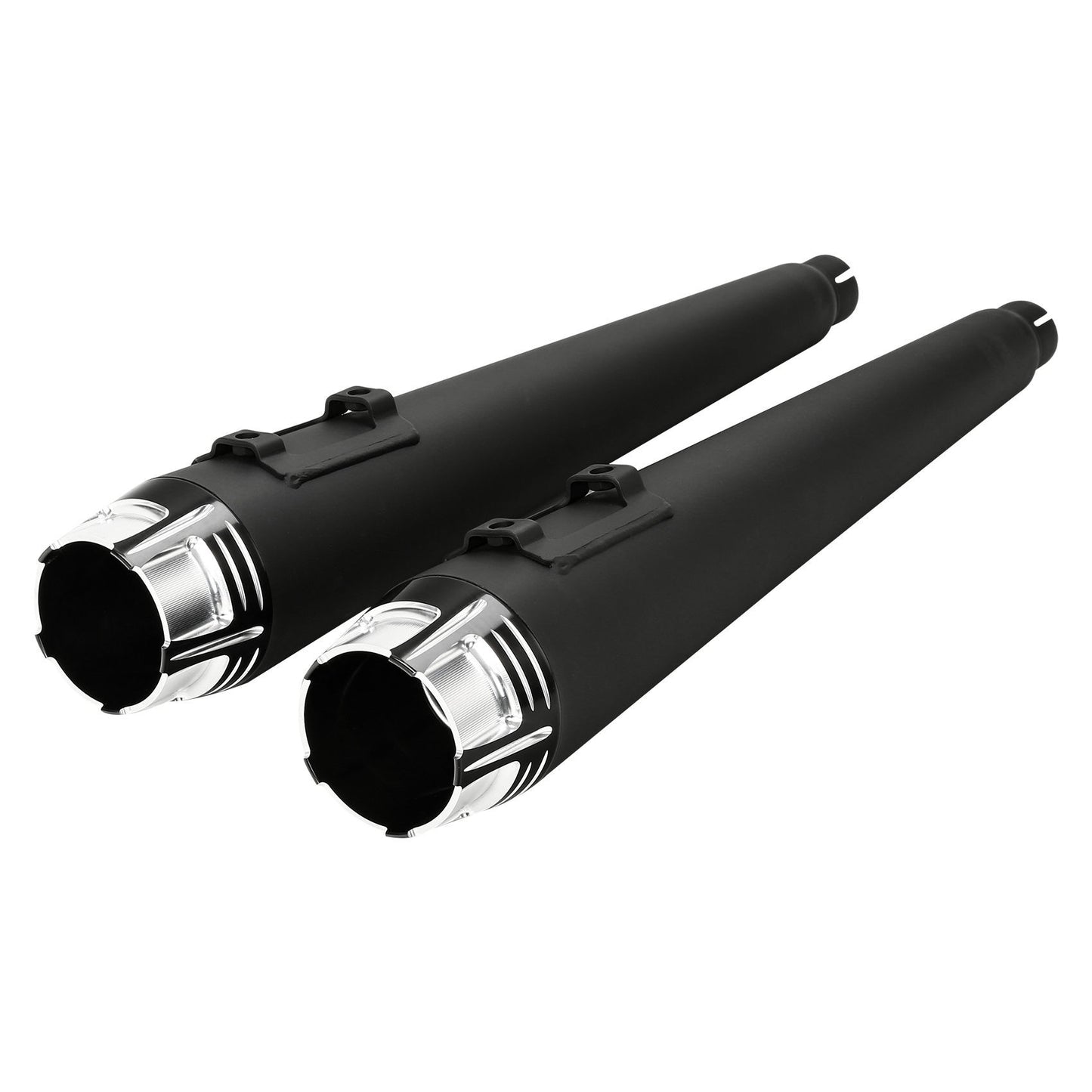 Motorcycle 4" Slip-on Mufflers Exhaust Pipes For Harley Touring Electra Street Glide 1995-2016