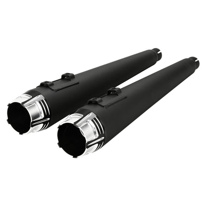 Motorcycle 4" Slip-on Mufflers Exhaust Pipes For Harley Touring Electra Street Glide 1995-2016