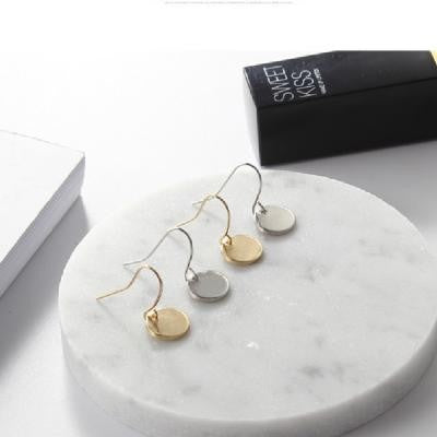 2025 Novo Colar de Moda Design Feminino Simples Simples de Metal Redondo Colar Vendas por Atacado