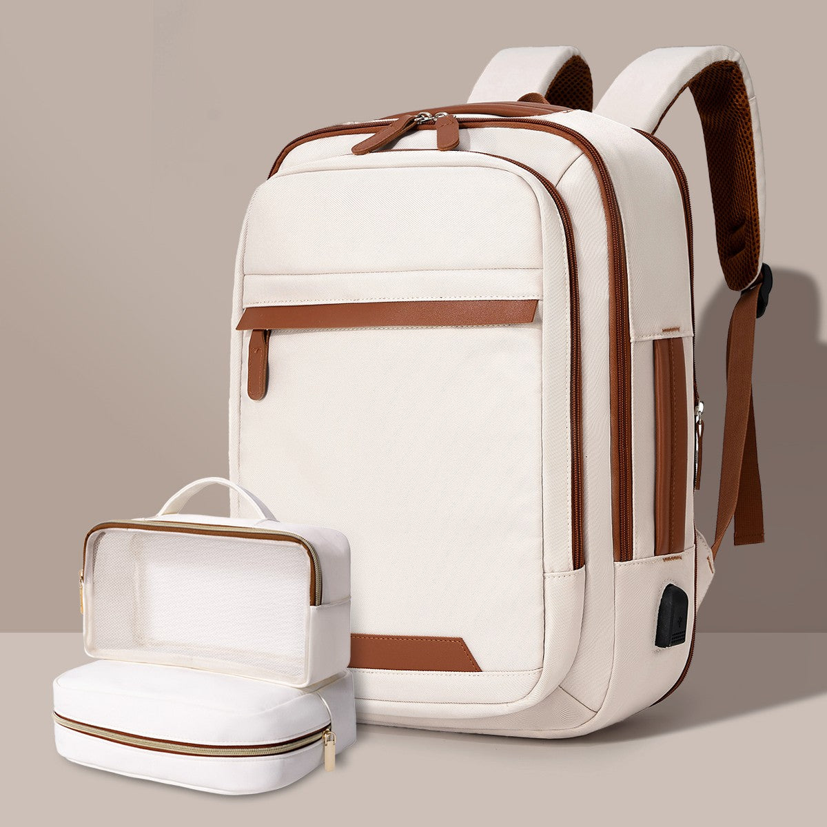 High-Quality USB Rechargeable Backpack Men's Waterproof Bag Large Laptop Backpack Unisex School Bag Youth Backpack