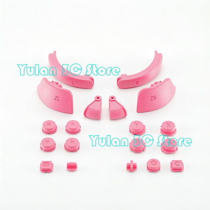 Joycon 2 Solid Color / Transparent Custom DIY Replacement Full Set Buttons for Nintendo Switch 2 Joy Con Controller Accessories