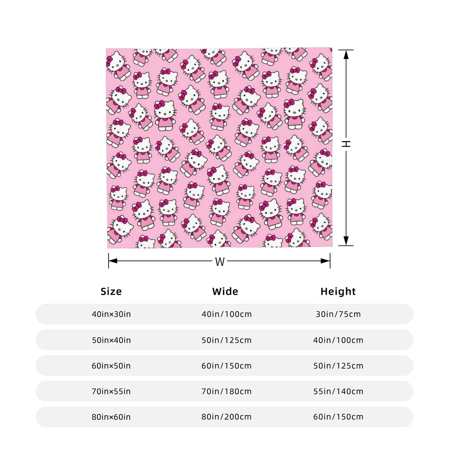 Hello Kitty Passeia de Bicicleta Pelúcia Cobertores Ótimas Mantas para Sofá Cama Sala de Estar 150*125cm Colcha