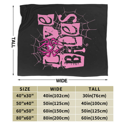 Love Bites AJ Lee Spider Logo Cobertor de flanela para primavera e outono, cobertor quente multifuncional para casa, sofá, colcha.
