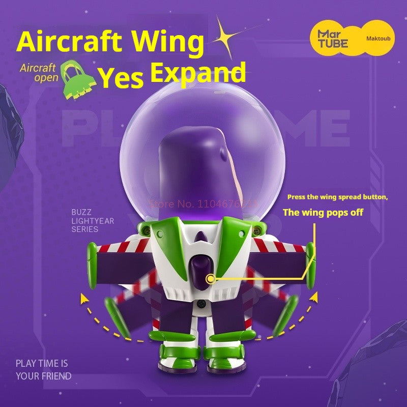 Novos Brinquedos de Luz Noturna Buzz Lightyear Disney Cabeça de Bolha Presente Infantil Anime Bonecos de Ação Buzz Lightyear Enfeites de Luz Noturna Toy Story