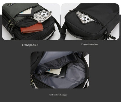 New Fashion Oxford Men Crossbody Bag Single Shoulder Bags Big Capacity Storage Bag Fashion Multi-Pockets Business Crossbody Bags