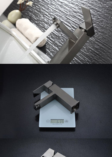 Bathroom Faucets Hot and Cold Mixer Faucets Vanity Bathroom Kitchen Deck Mounted Bathroom Sink Faucets?hose not include?