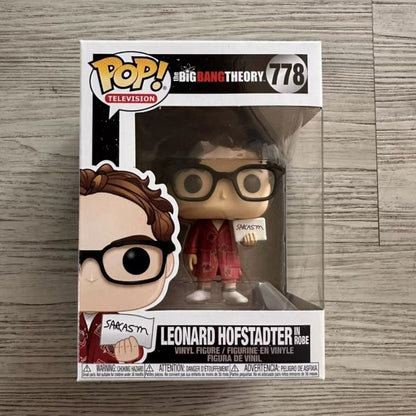 Funko Pop American TV Series The Big Bang Theory Leonard Leakey Hofstadter Bonecos Escultura de Vinil Edição Limitada Coleção Presente