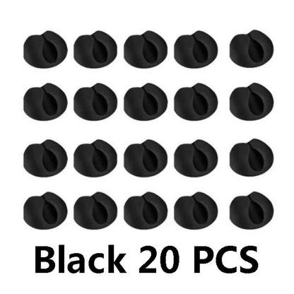 20pcs Data Cable Holders Charger Line Clip Easy to install For Computer/Tablet/Cellphone Wire Organization Household Accessories