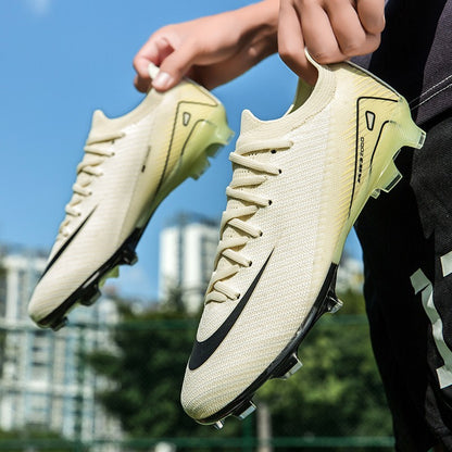 New Men Outdoor Football Boots Soccer Shoes Cleats Match Training TF/FG Grass Ankle Long Spikes Sport Hot-selling High-quality