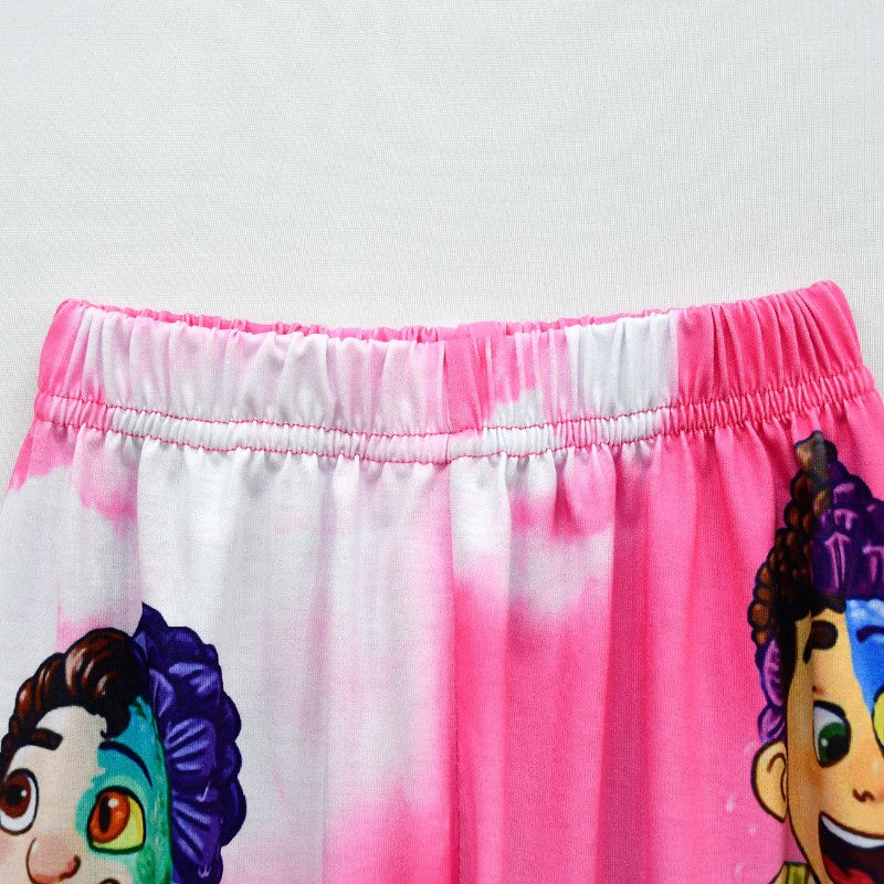 Pijama Infantil Disney Pixar Luca Desenho Animado Cosplay Roupa de Dormir Kawaii Pijama Luca Anime Manga Longa Roupa de Casa Pijama Infantil Presente