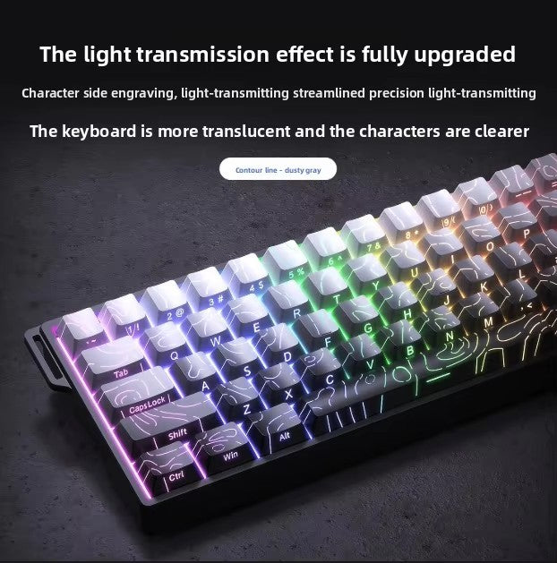 Teclados Win60 Win68 Aula com Teclas Magnéticas 8K, Teclado Mecânico para Jogos, Teclado com Fio para Esports com Luz RGB e Hot-Swap para PC Gamer (Presente)