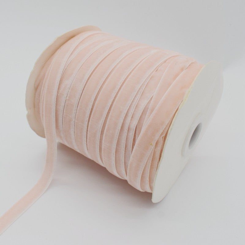 50yards 10mm Velvet Ribbon For DIY Handmade Gift Bouquet Wrapping Supplies Home Party Decorations Christmas Webbing Trimming
