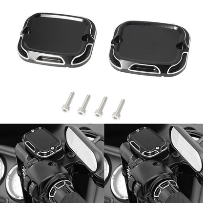 Tampa do Reservatório de Freio Mestre CNC de Moto Dianteira e Traseira para Harley Touring Road King Street Electra Glide Ultra V-Rod Night Rod