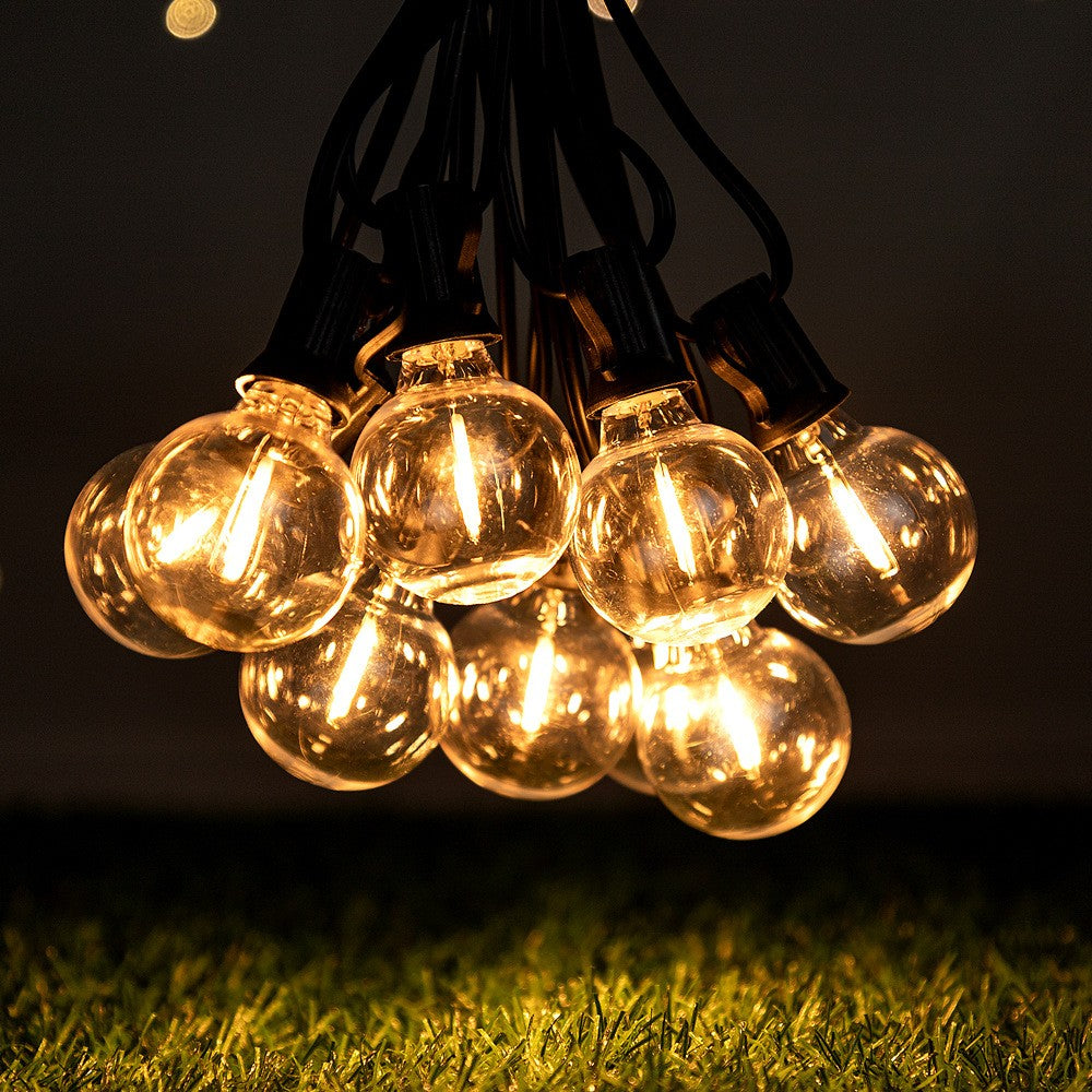 Outdoor LED Waterproof G40 String Light EU Plug Shatterproof Light Bulb Garden Fairy String Lights for Patio Festoon Party Decor