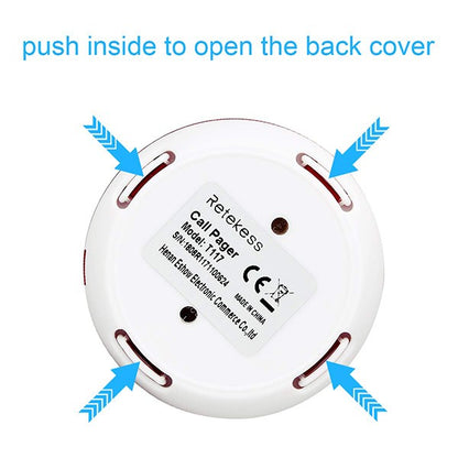 RETEKESS Restaurant Pager Wireless Waiter Calling System TD112 Waterproof Watch Pager Receiver T117 Call Buttons for Cafe Bar