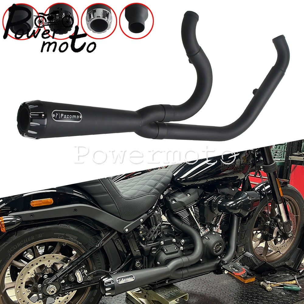 Motorbike Exhaust Pipes Exhaust Baffle Muffler For Harley M8 Softail Low Rider S T Fat Street Bob Standard Slim Deluxe 2018-2025