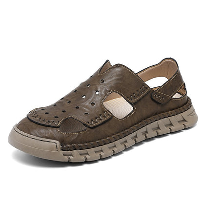 New Summer Outdoor Sandals for Men Luxury Brand Beach Shoes Anti-Slip Man Hiking Sandals Hollow Out Shoes Quick Dry Mens Sandaly