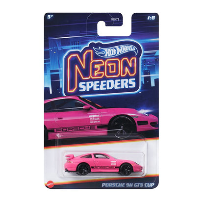 Hot Wheels Neon Speeders Series 8 Diecast Car Set 1/64 Scale Models Mazda RX-7 Datsun 510 B C D HLH72 Collectible Toy Xmas Gifts