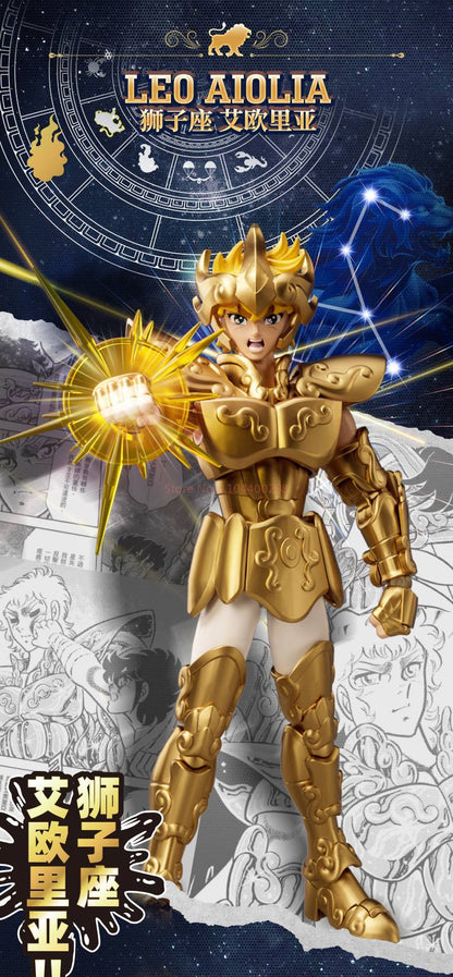 Genuine Blokees Saint Seiya Champion Boneco de Ação Aiolos Touro Aldebaran Pégaso Mu Aiolia Milo Brinquedos Kits de Montagem Presentes