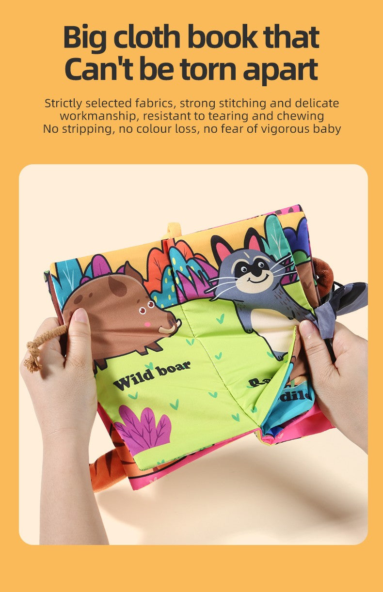 Baby Cloth Book Baby Toys 0-3 Year Old Infant Early Education Toys 6 Pages Cloth Book