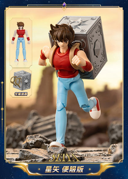 Blokees Galaxy Versão Gold Saint Boneco de Ação Libra Dohko Sagitário Campeão Seiya Mu Aiolia Brinquedos de Montar Presente Infantil