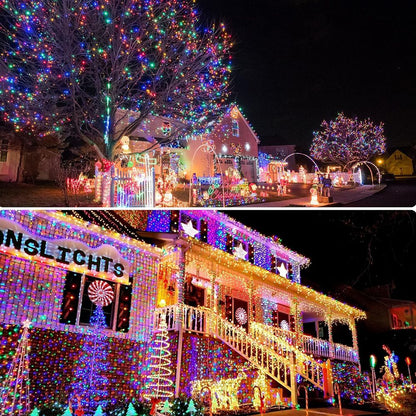 5/7/12M 8 Modes Solar String LED Fairy Lights Garland Outdoor Solar Powered Waterproof Lamps Wedding Christmas Home Garden Decor