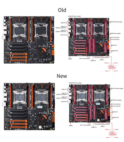HUANANZHI X99 F8D PLUS LGA 2011-3 XEON X99 Motherboard support Intel Dual CPU E5 2640 2666 2670 2696 V3 V4 DDR4 RECC NVME NGFF
