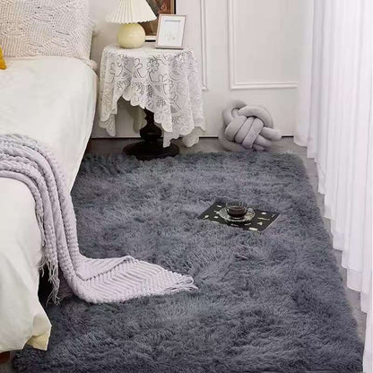 VIKAMA Tie-dyed Fluffy Carpets For Living Room Decor Bedside Rug Warm Plush Floor Mats Children's Room Play Mats Furry Carpet