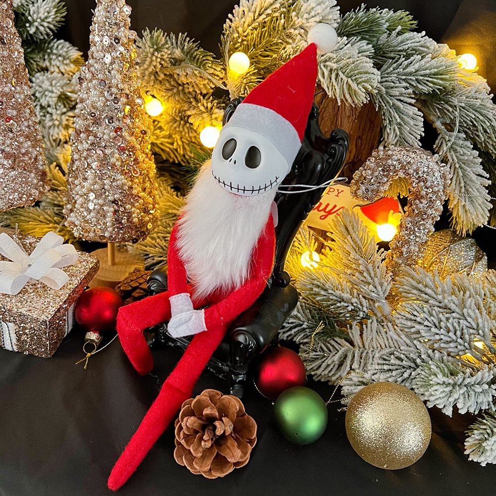 Desenho animado europeu Halloween Natal Terror Noites Jack Elfo Enfeite Decoração