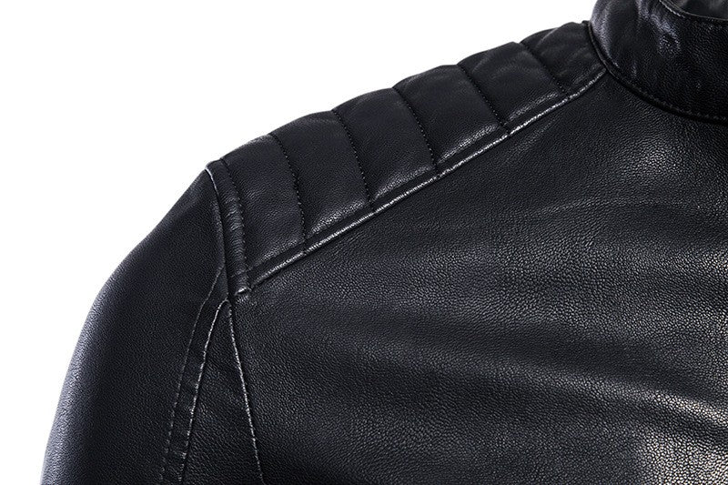 Men 2024 Faux Leather Jacket Motorcycle Autumn Men's Jackets White Jaqueta De Couro Masculina Outwear Male PU Leather Coats 5XL
