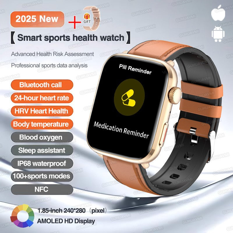2025 Novo Para Xiaomi Redmi Watch 5 Chamada Bluetooth GPS Rastreamento NFC Frequência cardíaca IP68 À prova d'água Esporte Fitness Pulseira inteligente Unissex