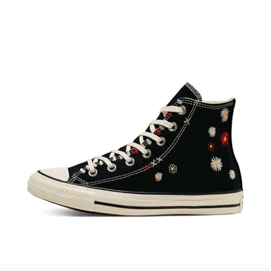 Converse Chuck Taylor All Star Hi Friends For Life Women's Skateboarding Shoes, Light Weight, Casual Sneakers, Black
