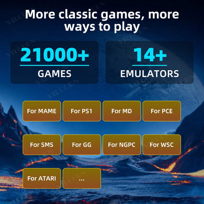 SF3100 Retro Handheld Game Console 4.5" IPS FHD Screen Portable Game Player Built-in 21000+Free Games for PS1 MAME Emulators