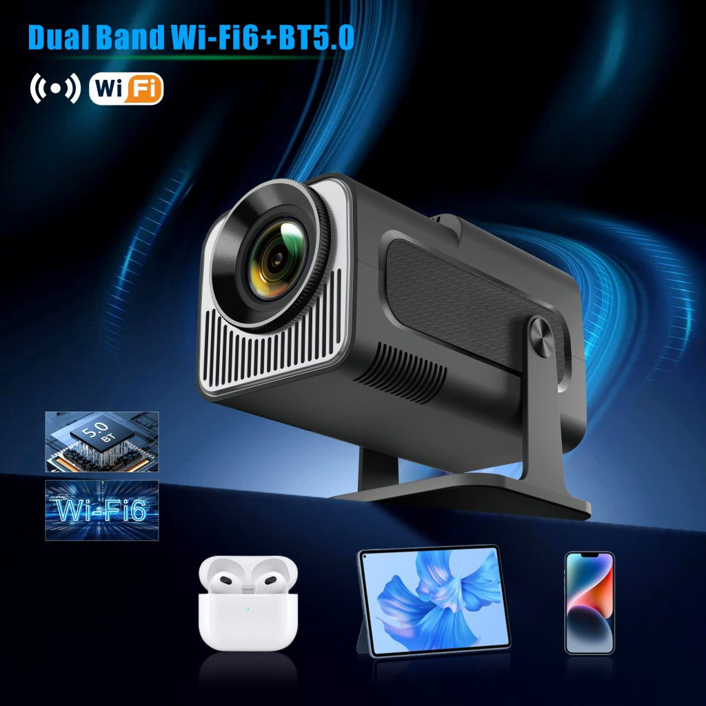 Salange HY320 MINI Projetor Android 11.0 LED Beamer Home Cinema 300ANSI 720P WIFI Smart TV HD 1080P 4K Filme