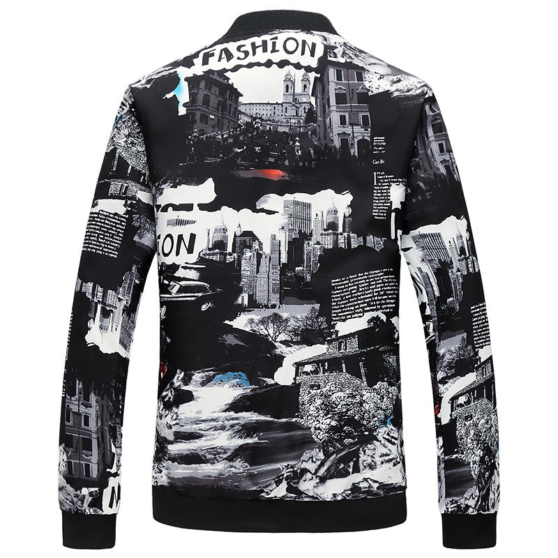 Spring, Autumn and Seasonal Boys' Floral Jacket, Large Size Urban Casual Coat Multi-color Available