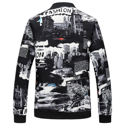 Spring, Autumn and Seasonal Boys' Floral Jacket, Large Size Urban Casual Coat Multi-color Available