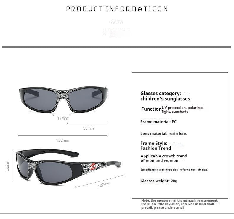 Spiderman Sunglasses Plastic Toys Children'S Marvel Avengers Figure Spider-Man Cartoon Fashion Sunglasses Kids Cute Goggle Gifts