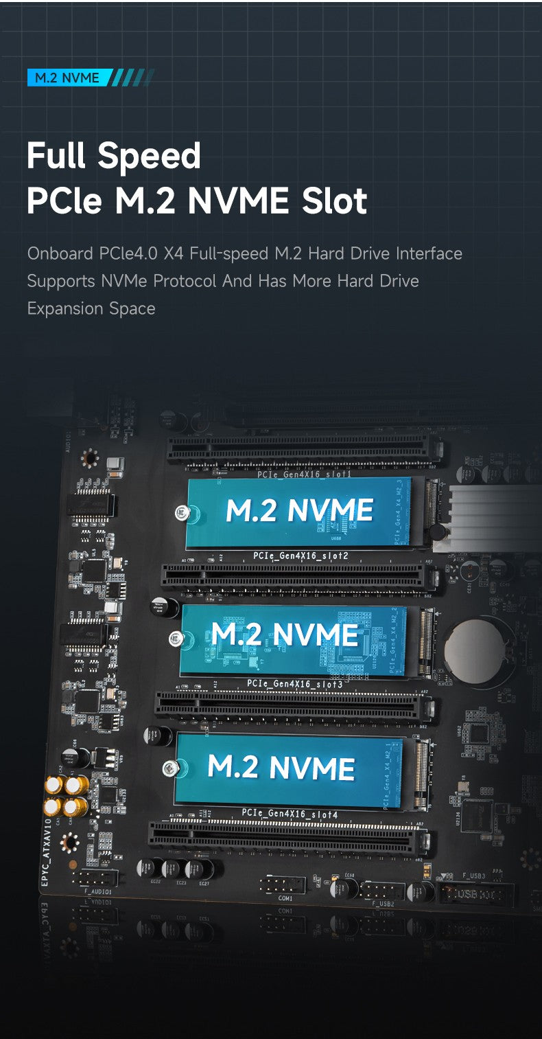 HUANANZHI H12D 8D AMD  Motherboard with BMC module support AMD EPYC 7002 7003 series CPU 8 channel memory Dual 2.5G network