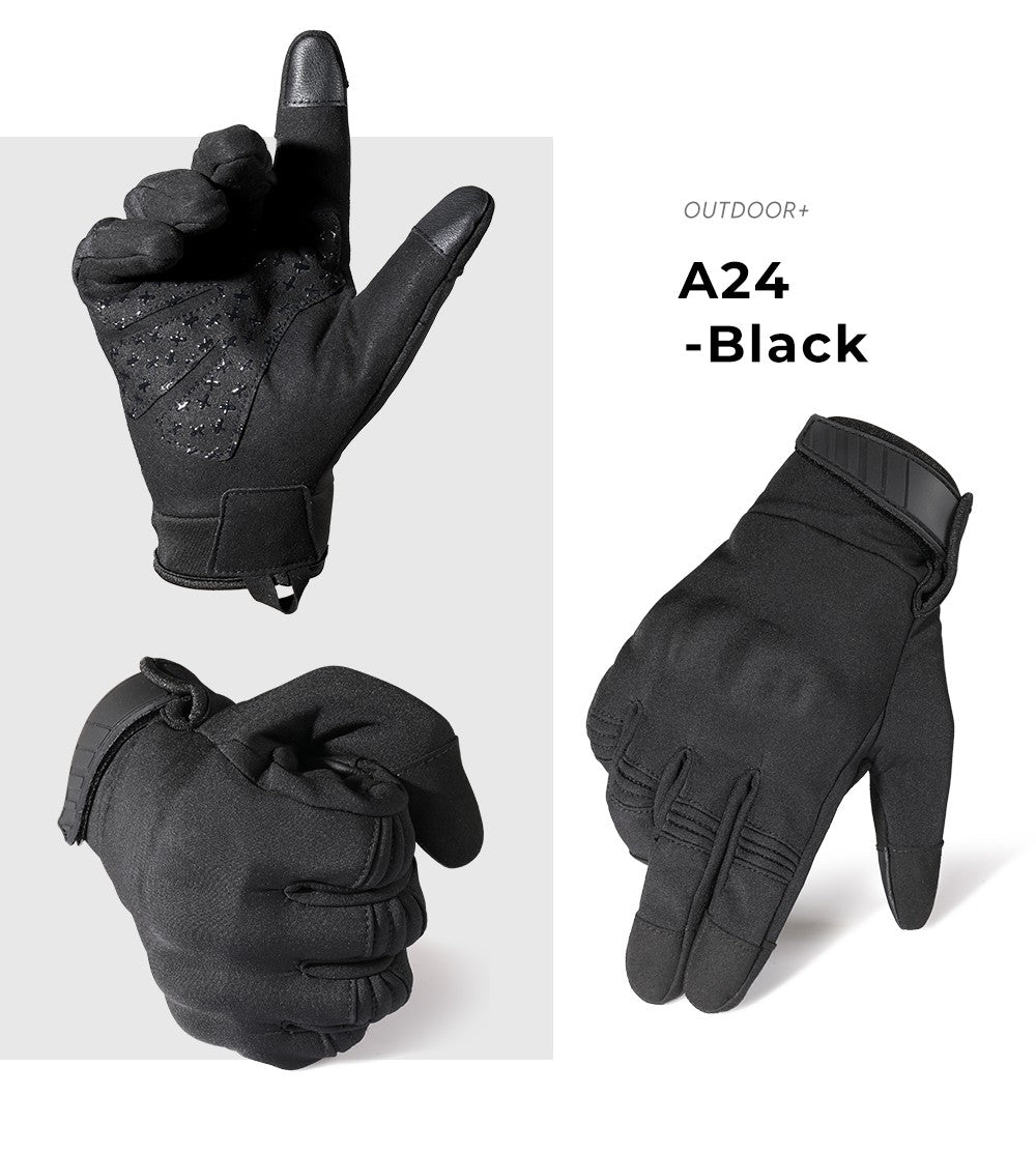 Luvas de Inverno Quentes para Motocicleta com Dedo Completo e Tela Sensível ao Toque para Motocross Ciclismo MTB à Prova de Vento Antiderrapante Equipamento de Proteção