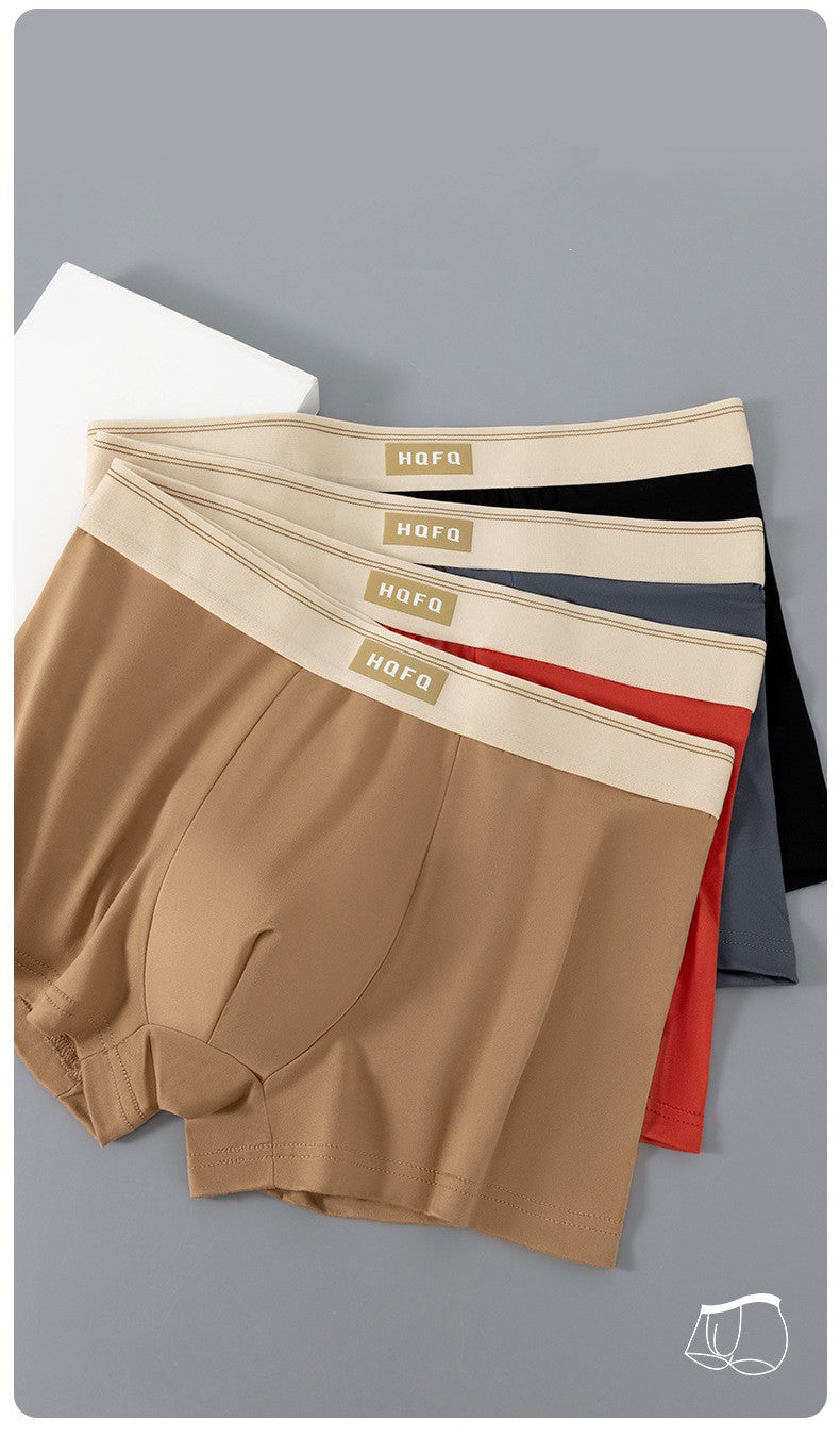 4pcs Men Underwear BoxerShorts Hombre Panties Man Breathable Underpants Sexy Sports Comfort U Convex Male Boxers Large Size 4XL