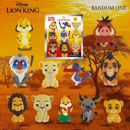 O Rei Leão Chaveiro de Bolsa de PVC Colecionável Licenciado Oficialmente Simba Timão Pumba Decoração Presente 1 Unidade Disney