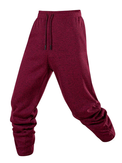 Calça Esportiva Jogging Masculina Calça de Moletom Casual Diária Cor Sólida Outono Calça Jogger de Cintura Elástica Calça Comprida de Treino Masculina