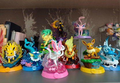 Eevee Sylveston Umbreon Adventure 9 Bags Monster Blind Box PVC Action Doll Surprise Toy Collection Gift for Fans