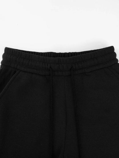 Calça Moletom Masculina Estampada Simples Preta Confortável Calça Multicolorida Y2K Calça de Moletom Casual para Corrida Unissex